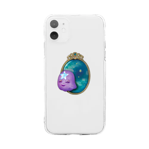 ゆらっとおばけ星さま Soft Clear Smartphone Case