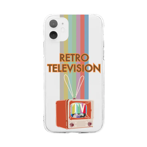 レトロテレビジョン Soft Clear Smartphone Case