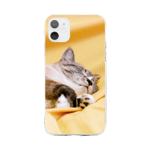 すや猫 Soft Clear Smartphone Case