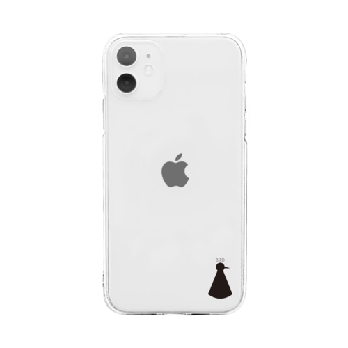 BIRD-BLACK Soft Clear Smartphone Case