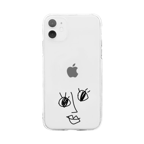 にっこり Soft Clear Smartphone Case