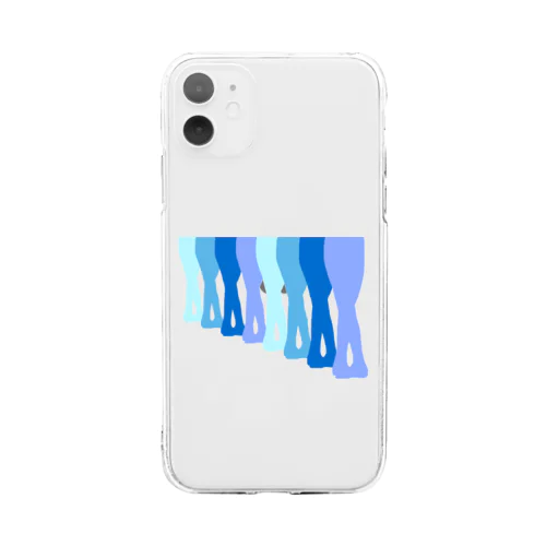 Ballet!!!blue Soft Clear Smartphone Case