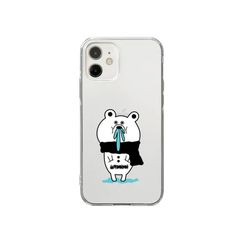 とまらない鼻水・・ Soft Clear Smartphone Case