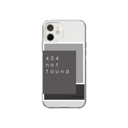 404 not found Soft Clear Smartphone Case