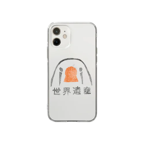 世界遺産 - 前方後円プー Soft Clear Smartphone Case