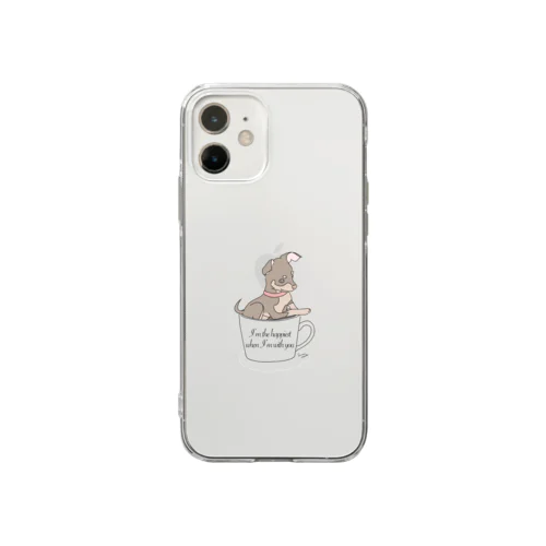 垂れ耳のわんこ Soft Clear Smartphone Case