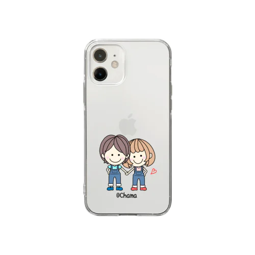 CHAMA×ペアコーデ❤︎ Soft Clear Smartphone Case