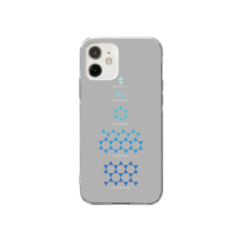 珪酸塩鉱物のSiO4四面体結晶構造 Soft Clear Smartphone Case