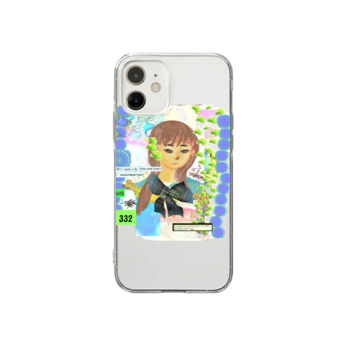 332​★​月​山​い​つ​こ​作​品​●​冬​桜華​■​お​花​見​の2​★​H​i​m​e​1​5  Soft Clear Smartphone Case