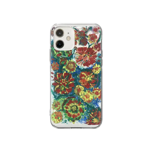 花柄スマホケース Soft Clear Smartphone Case