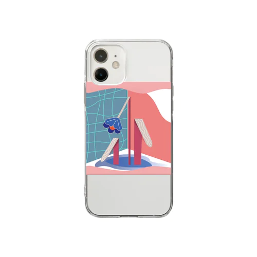 花の気持ち Soft Clear Smartphone Case