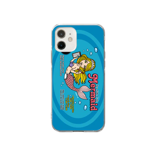 Sea Side Cafe Mermaid Soft Clear Smartphone Case