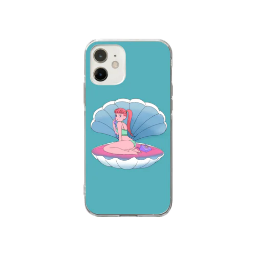 seashell bed Soft Clear Smartphone Case