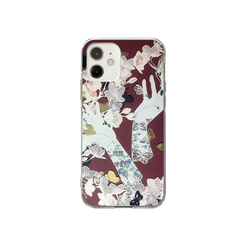 梳く、放つ。 Soft Clear Smartphone Case