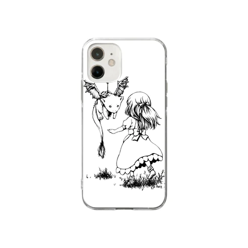 飛行補助器（手作り） Soft Clear Smartphone Case