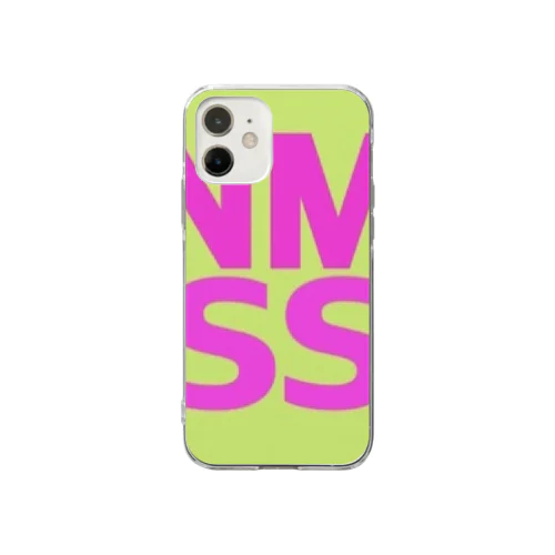 KNMRライムグリーン Soft Clear Smartphone Case