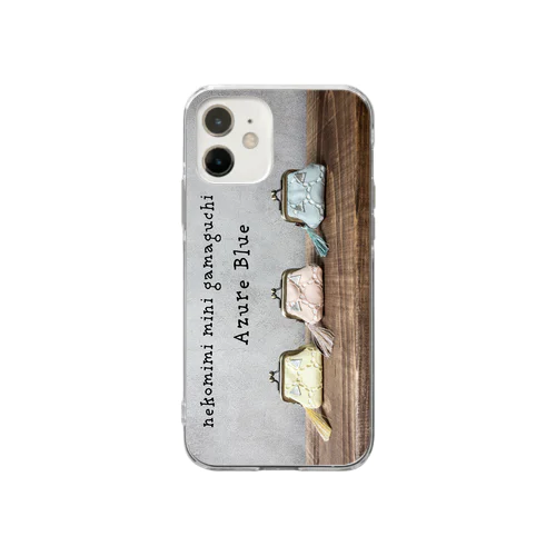 がま口ポーチならべ Soft Clear Smartphone Case