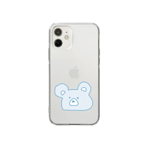 ペンクマのかお Soft Clear Smartphone Case