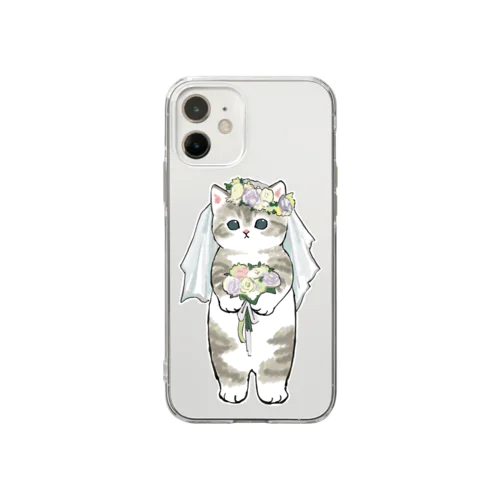 花嫁にゃん Soft Clear Smartphone Case