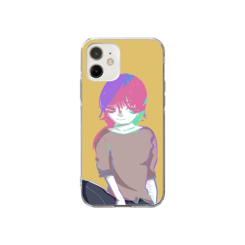 待ち時間 Soft Clear Smartphone Case