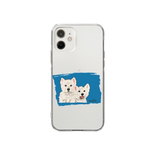 ウェスティの親子 Soft Clear Smartphone Case