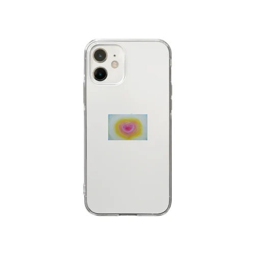 拡大するハート Soft Clear Smartphone Case