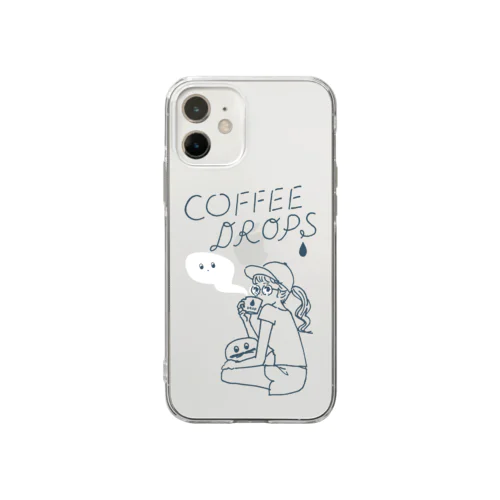 COFFEE DROPS Soft Clear Smartphone Case