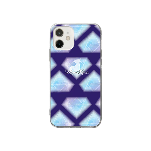 MyuKora_D_pattern Soft Clear Smartphone Case