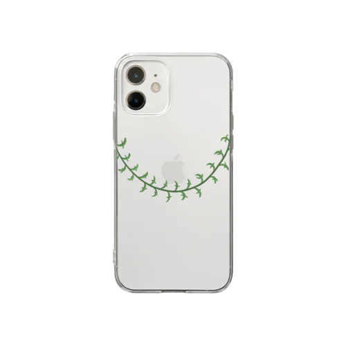 ドルフィンネックレスのネックレス Soft Clear Smartphone Case
