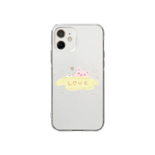 love knit Soft Clear Smartphone Case