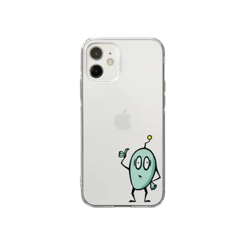 グッドワームくん Soft Clear Smartphone Case