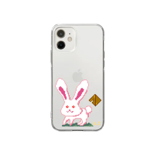 USAGI CAMP初めてのドット絵 Soft Clear Smartphone Case