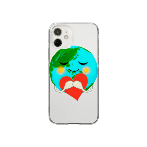 エコな地球に感謝して Soft Clear Smartphone Case