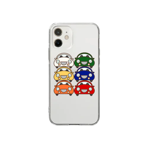 可愛いｸﾙﾏ集合 Soft Clear Smartphone Case