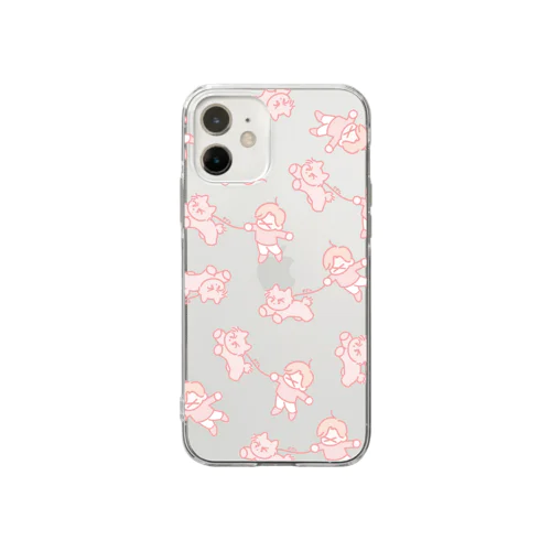 わんぱく良くんと飼い主 Soft Clear Smartphone Case