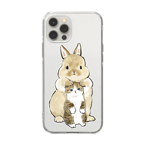 ちっこいねこ Soft Clear Smartphone Case