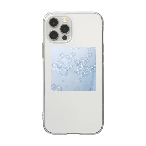 しゃぼん玉 Soft Clear Smartphone Case