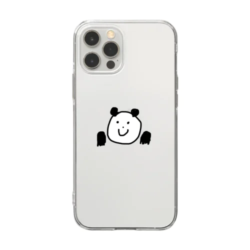 こまいのぱんだのスマホケース Soft Clear Smartphone Case