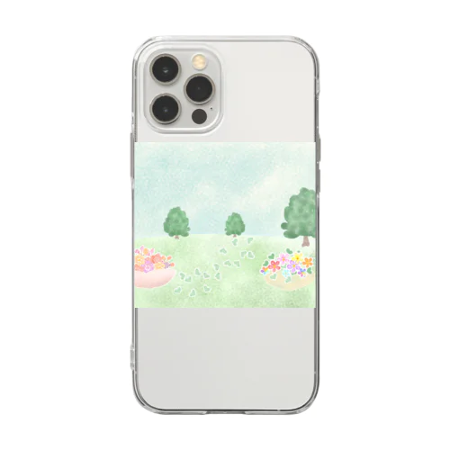 くれよんな風景 Soft Clear Smartphone Case