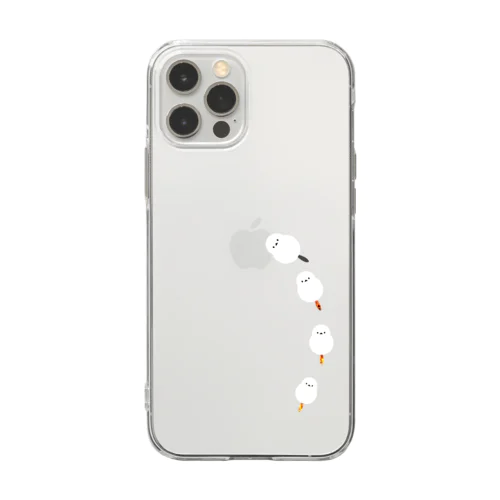 シマエナガ ドッキング Soft Clear Smartphone Case