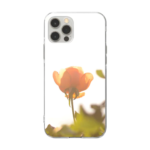 逆光の薔薇 Soft Clear Smartphone Case