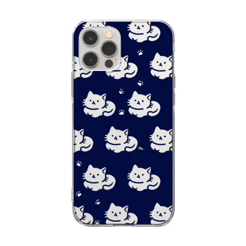 ねこ座ぬき Soft Clear Smartphone Case