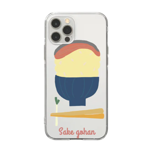 sake gohan Soft Clear Smartphone Case