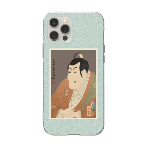 市川鰕蔵の竹村定之進 Soft Clear Smartphone Case