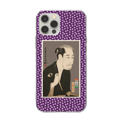 尾上松助の松下造酒之進 Soft Clear Smartphone Case