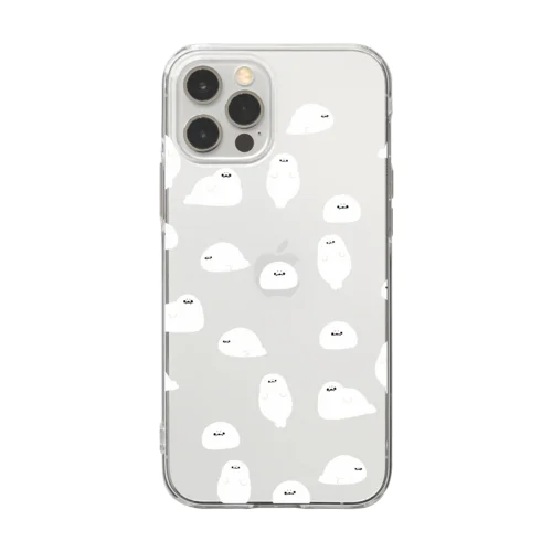 あざらしさらにいっぱい Soft Clear Smartphone Case