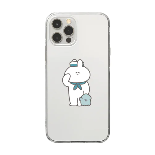 水兵うさちゃん Soft Clear Smartphone Case