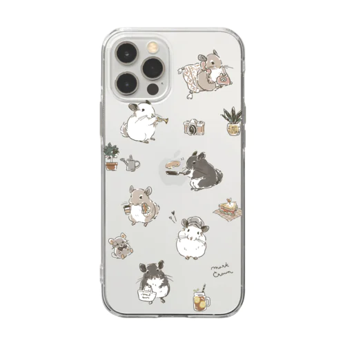 チンチラ Lifestyle Ⅱ Soft Clear Smartphone Case