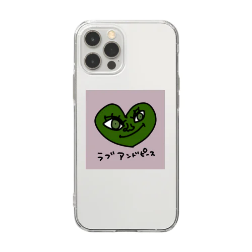 愛&平和帝国 Soft Clear Smartphone Case