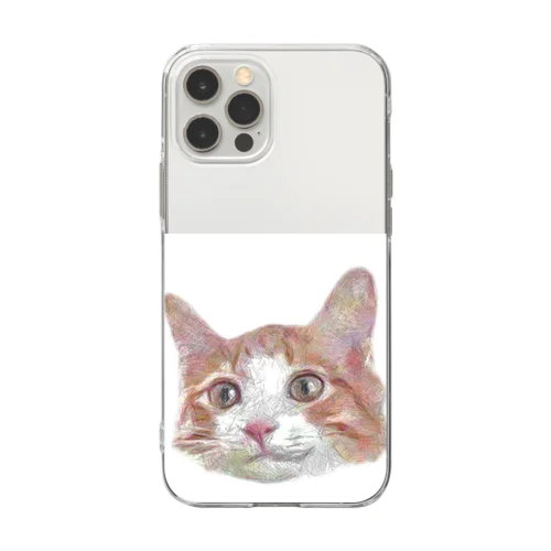 さくらくん　猫　可愛い Soft Clear Smartphone Case